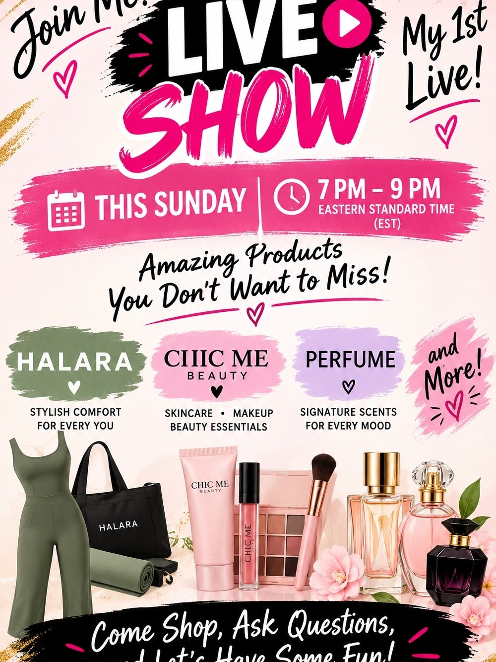 Join Me For My First Live
